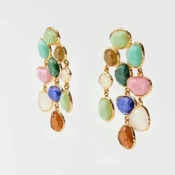 Zara Resin Stone Earrings - Picture 5 of 5